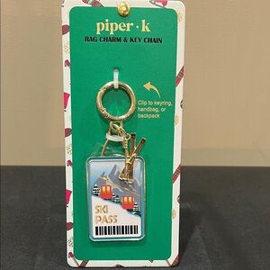 Piper K | ⛷️ Winter Ski Pass Bag Charm ❄️